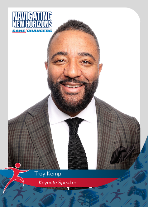 Troy Kemp Keynote Speaker Nagivating New Horizins Game Changer Baseball Card