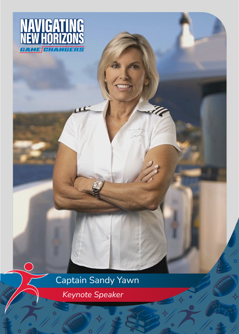 Captain Sandy Yawn Keynote Speaker Navigating New Horizins Game Changer Baseball Card